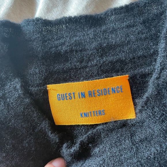 Guest in residence black shell tank top - Picture 4 of 4